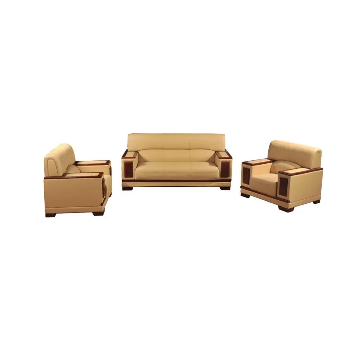 BỘ GHẾ TIẾP KHÁCH VĂN PHÒNG SF21 DA ĐEN